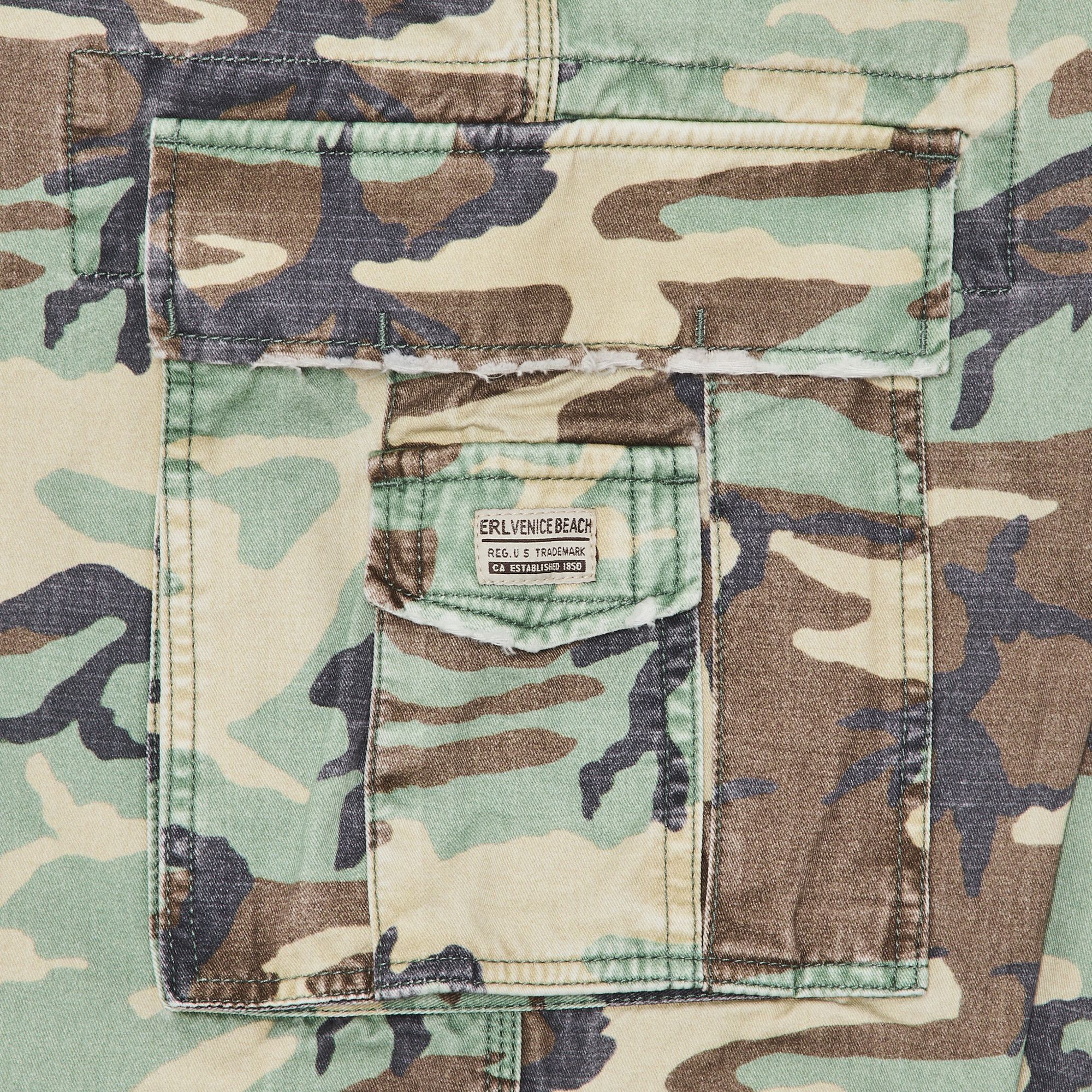 Buy ERL Camo Cargo Pants 'Green Camo' - ERL09P001 GREE | GOAT