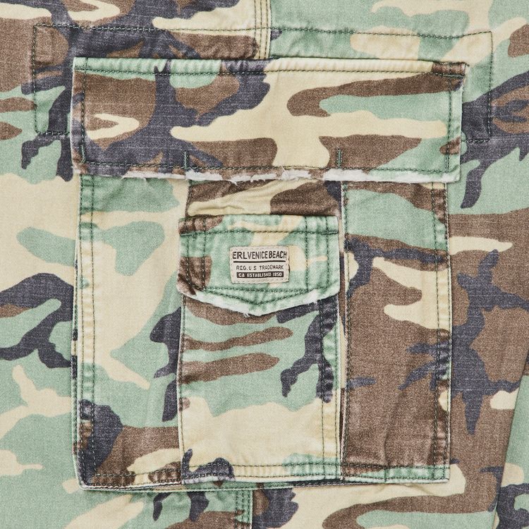 ERL Camo Cargo Pants Green Camo