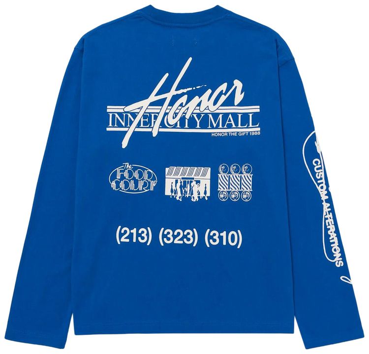 Honor The Gift Mall Long Sleeve T Shirt Blue