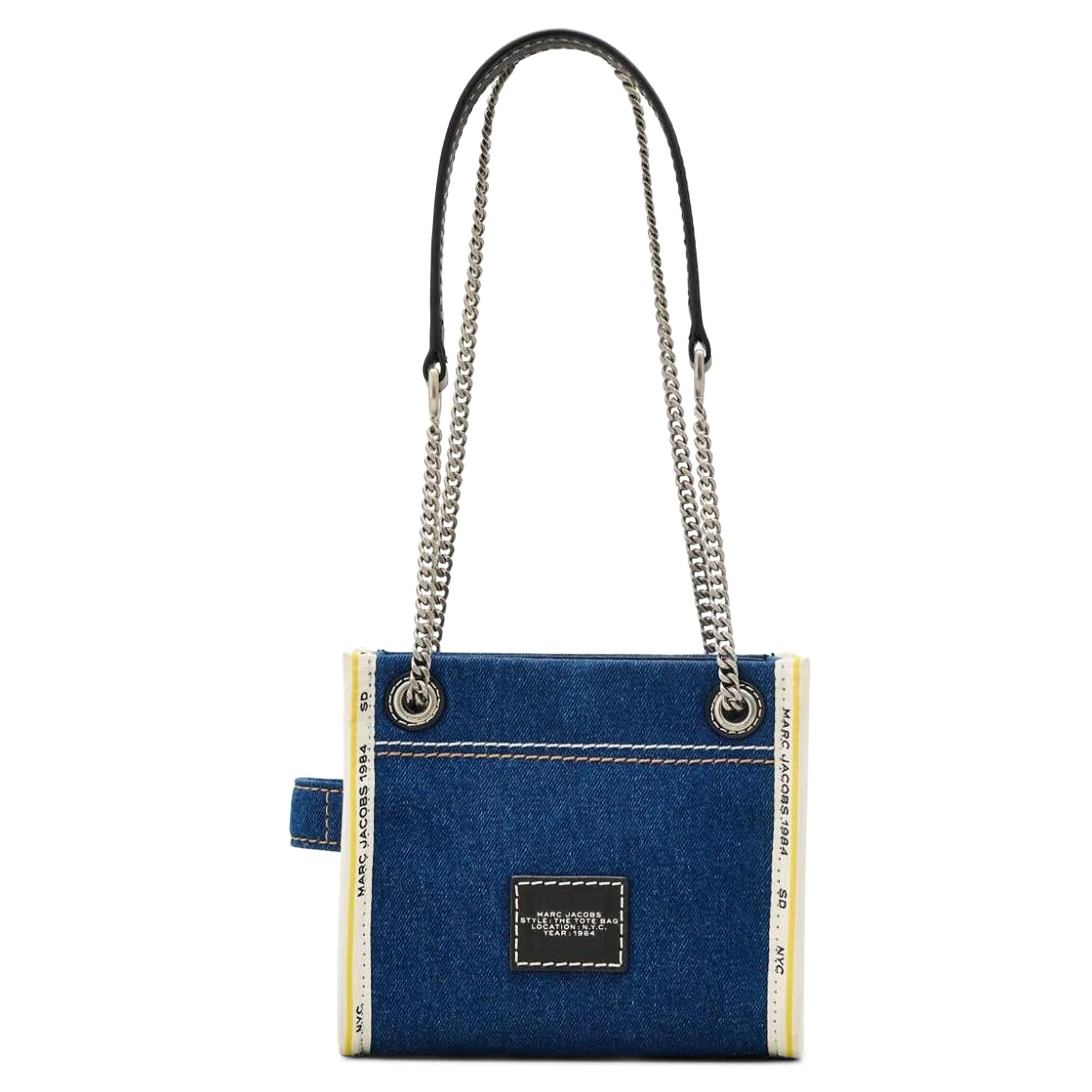Buy Marc Jacobs The Denim Chain Tote Bag 'Dark Wash