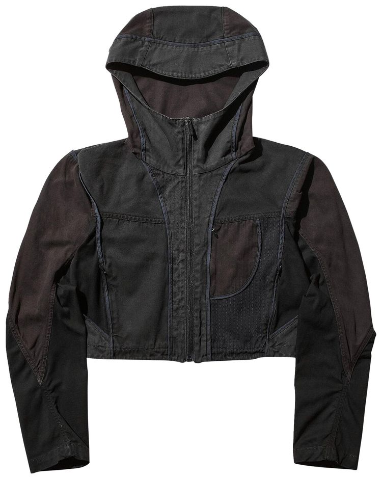 Hyein Seo Patchwork Crop Jacket Stone