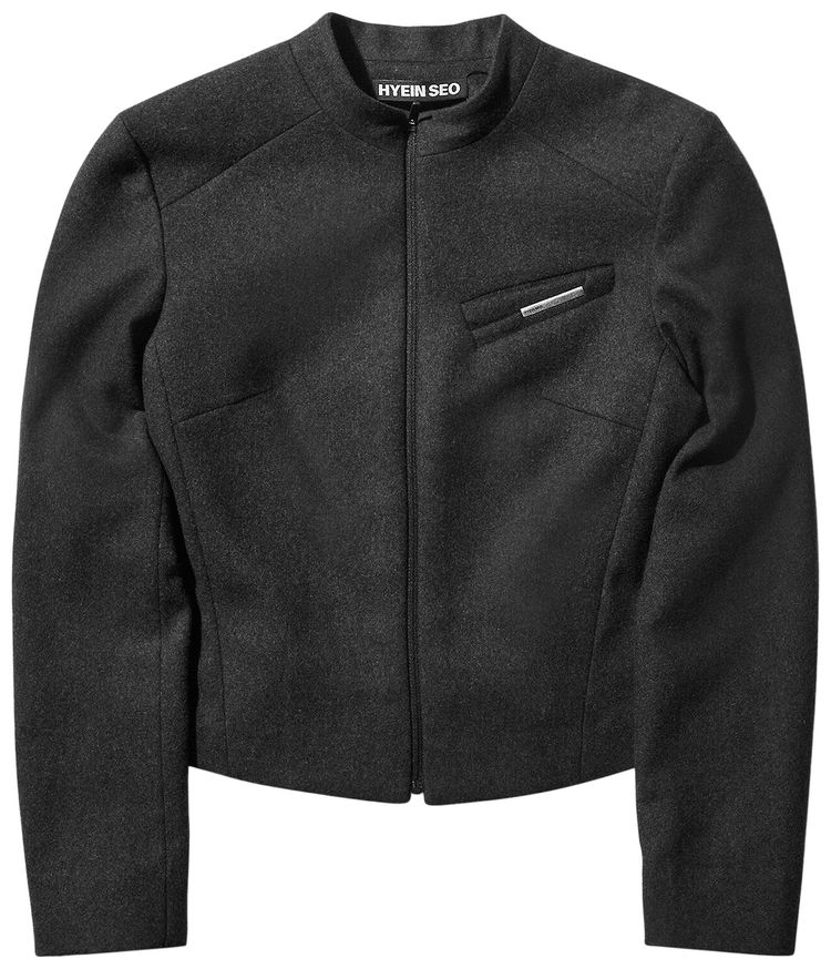 Hyein Seo Zip Jacket Dark Grey