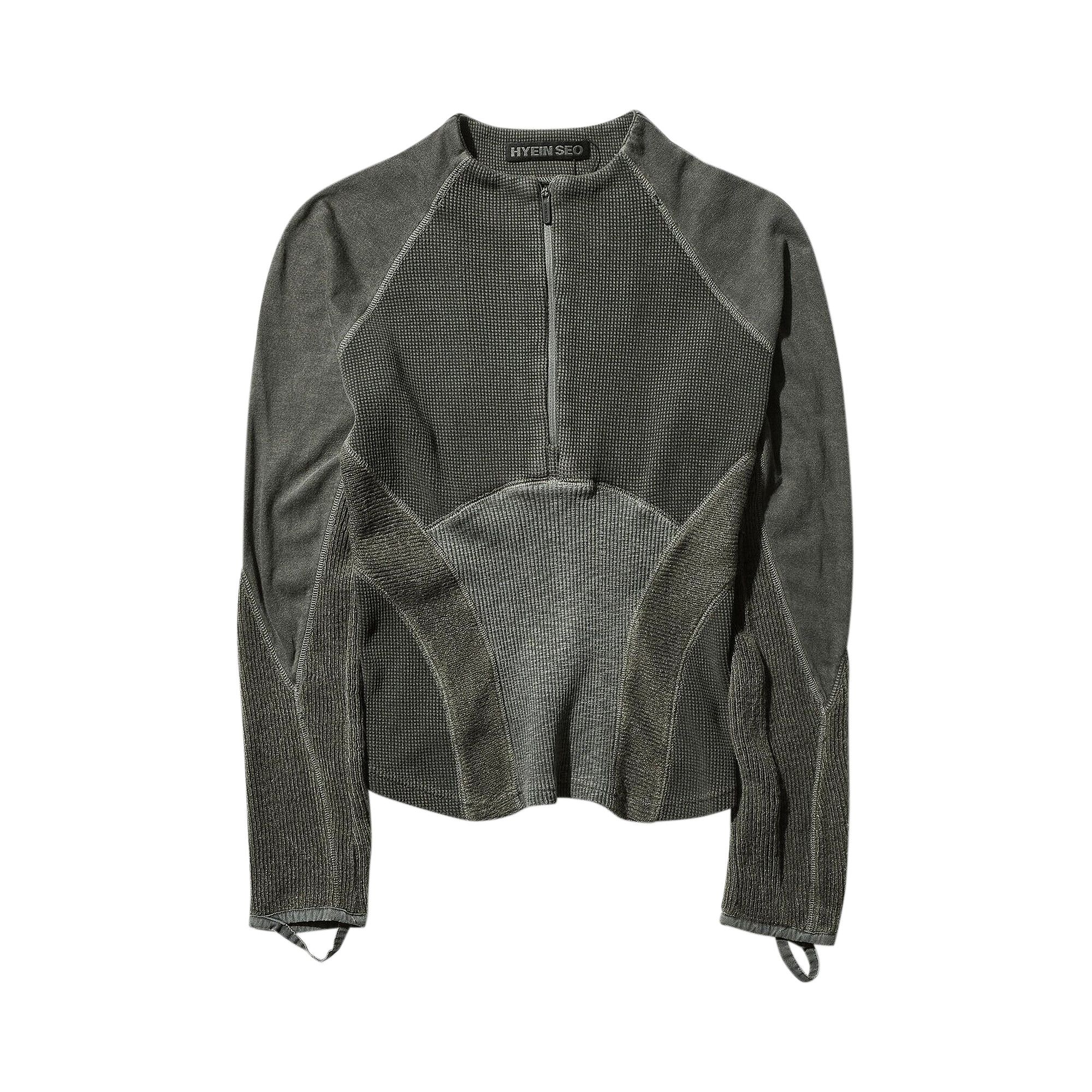 Buy Hyein Seo Half Zip Raglan 'Khaki' - FW24 TS3KH KHAK | GOAT