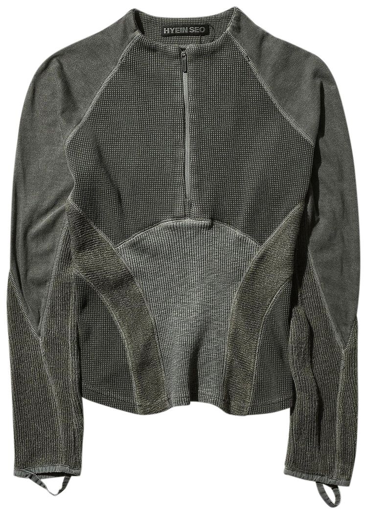 Hyein Seo Half Zip Raglan Khaki