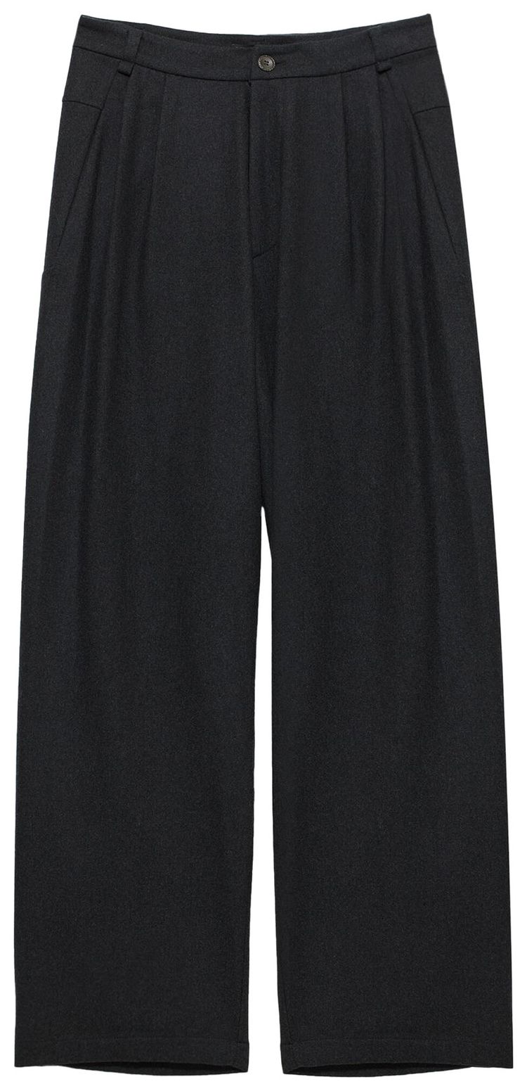 Hyein Seo Wide Wool Pants Dark Grey