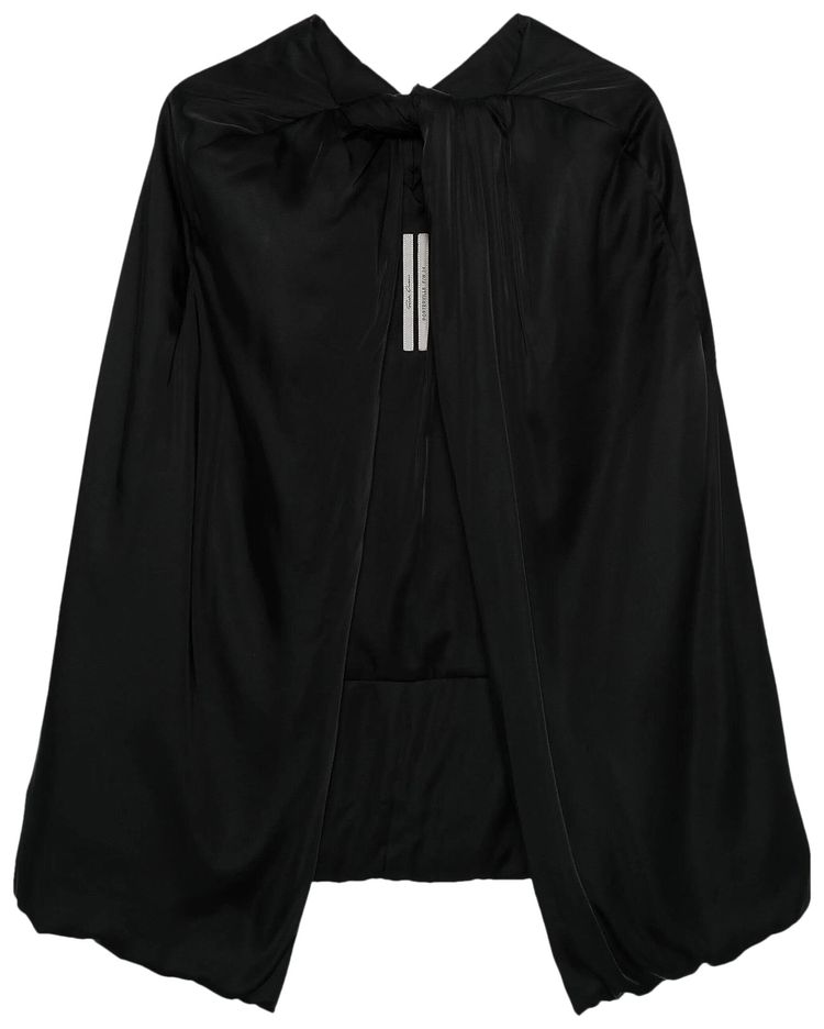 Rick Owens Short Masto Cape Black