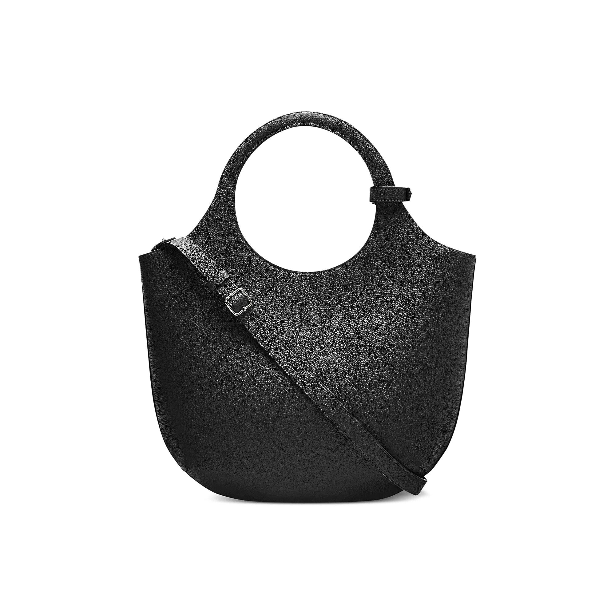 ハンドバッグ Courreges Black Leather Medium Holy Handbag Buy Courrèges Medium Holy Grained Leather Bag 'Black