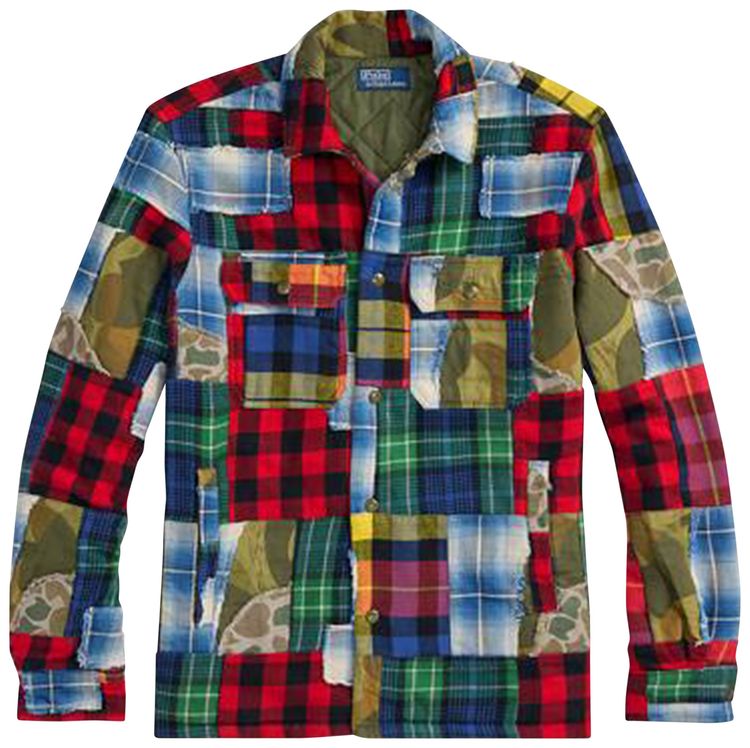 Polo Ralph Lauren Sport Shirt Flannel Patchwork