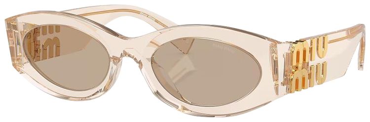 Miu Miu Glimpse Sunglasses SandTransparent Dark Brown