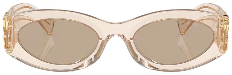 Miu Miu Glimpse Sunglasses SandTransparent Dark Brown
