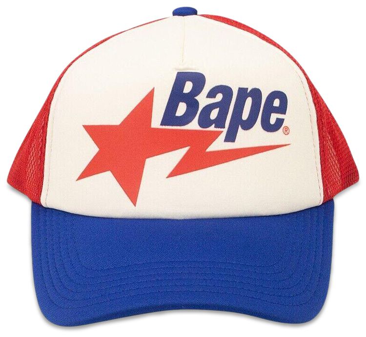 BAPE Sta Mesh Cap RedBlue