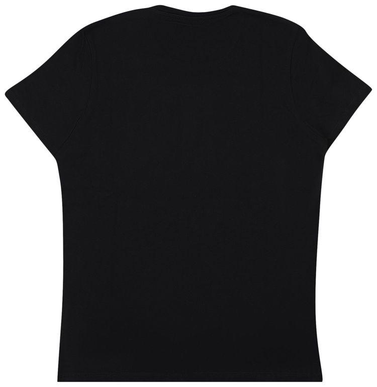 Balmain Logo Fitted T Shirt BlackRed