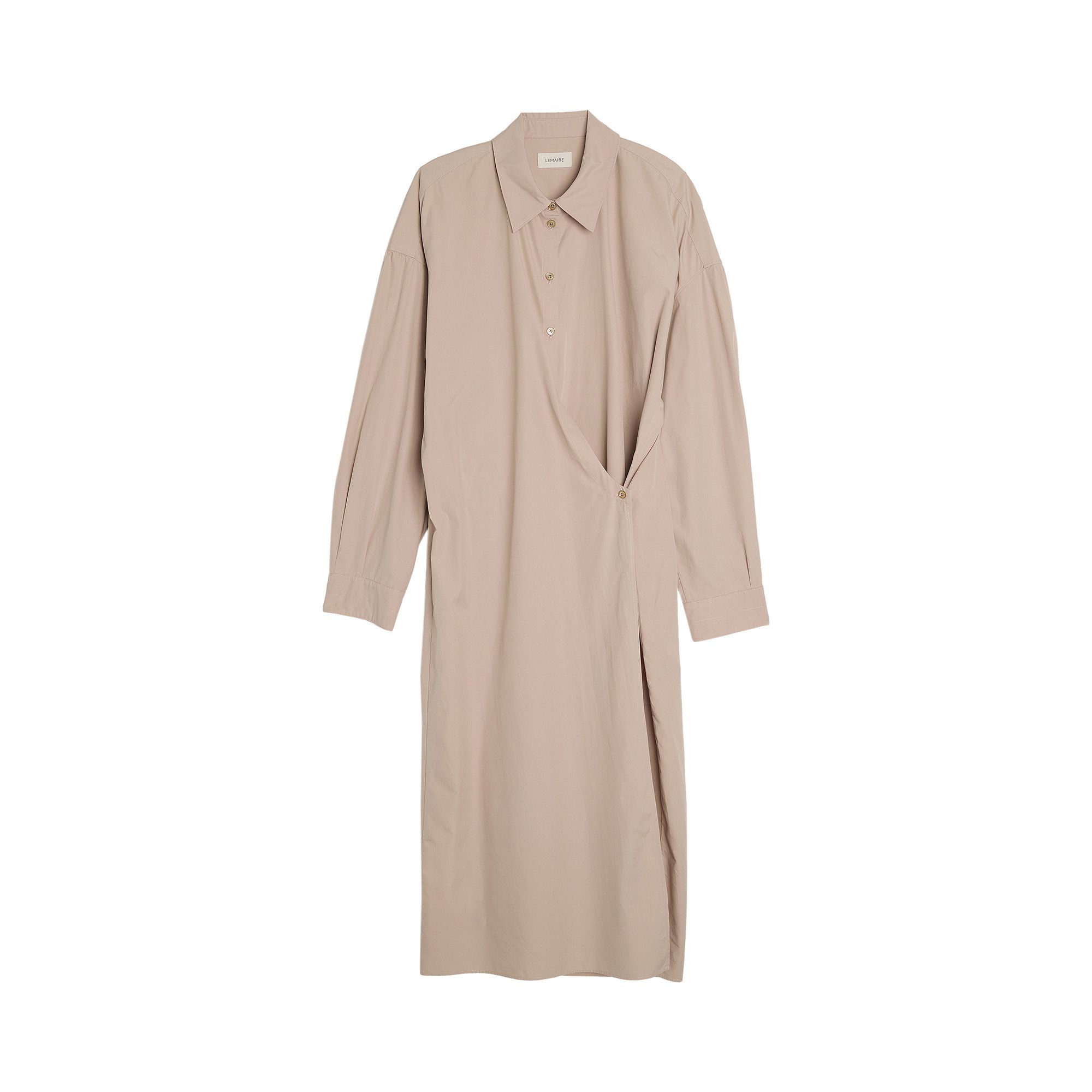 Buy Lemaire Straight Collar Twisted Dress 'Violet Ice