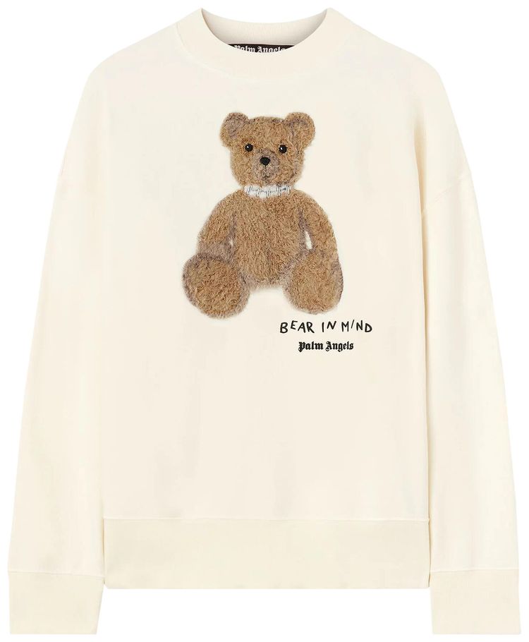 Palm Angels Bear In Mind Crew Off WhiteBrown