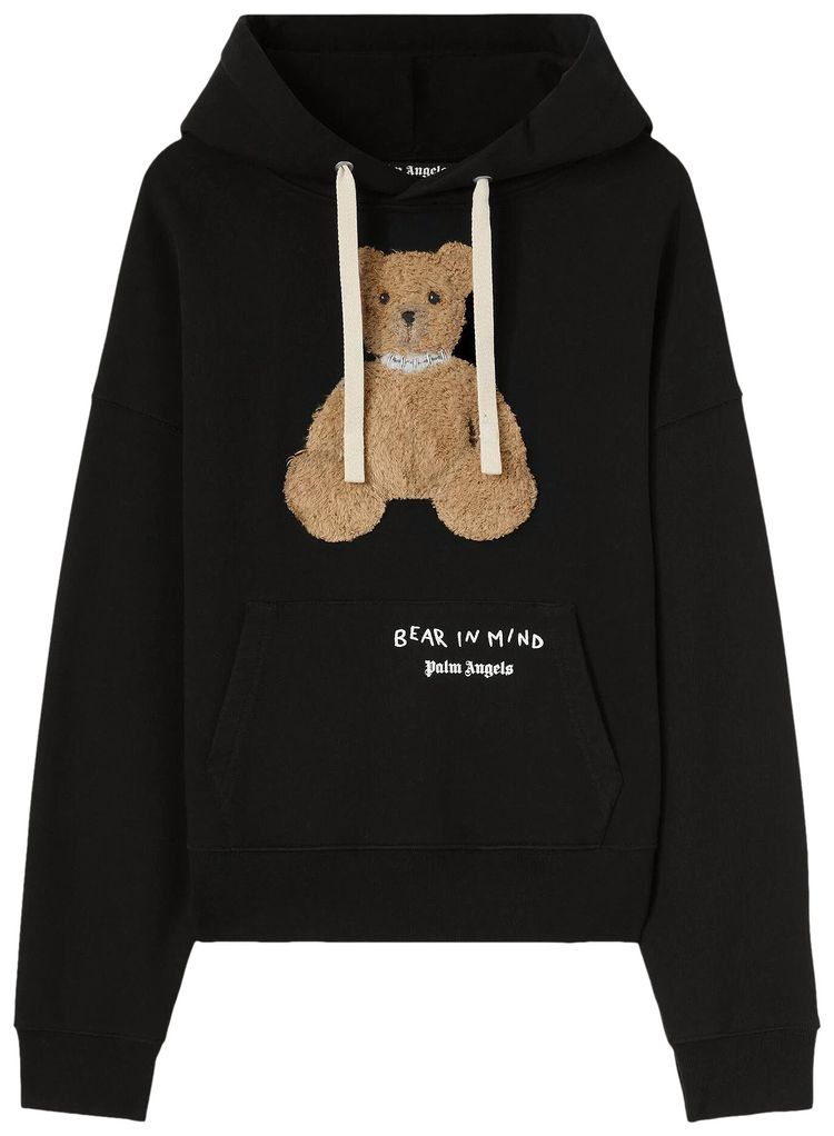 Palm Angels Bear In Mind Hoodie BlackBrown