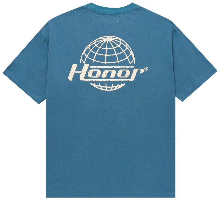 Honor The Gift Honor Globe Logo Tee Blue