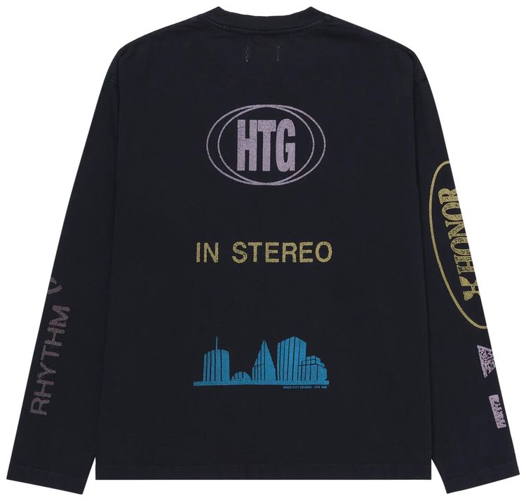 Honor The Gift Vibrations Long Sleeve Tee Black