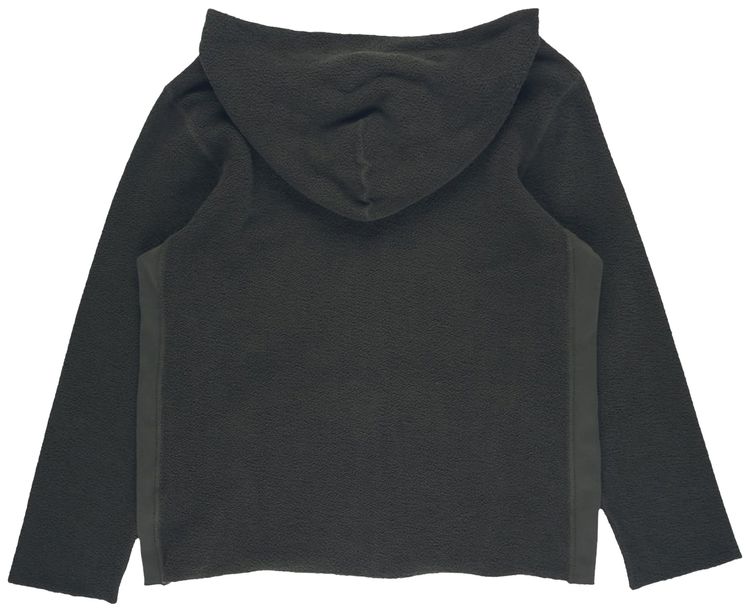 Les Tien Raw Zip Hoodie Forest