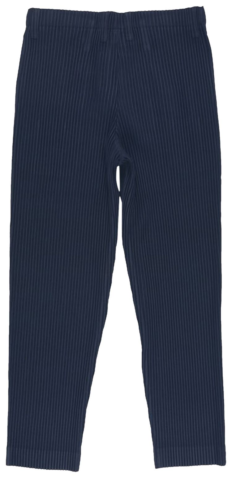 Homme Plisse Issey Miyake Basic Pleated Pants Navy