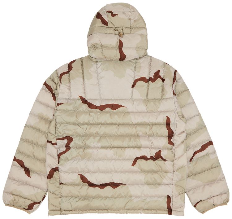 Supreme Micro Down Half Zip Hooded Pullover Desert Camo