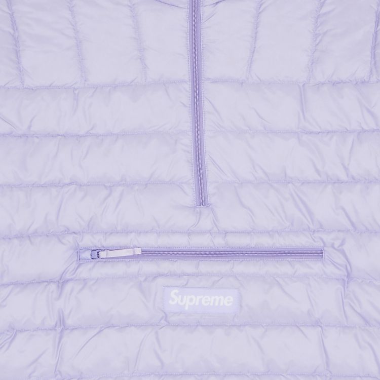 Supreme Micro Down Half Zip Hooded Pullover Lilac