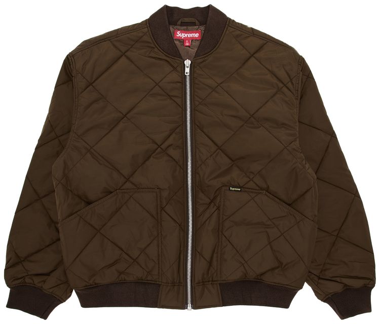 Supreme AOI Quilted Work Jacket Brown