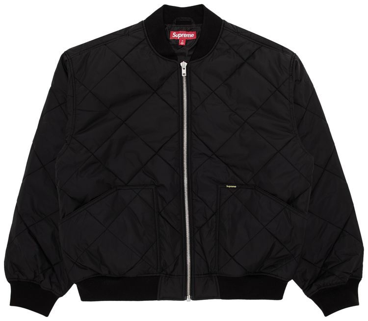 Supreme AOI Quilted Work Jacket Black