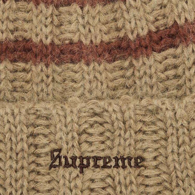Buy Supreme Brushed Stripe Beanie 