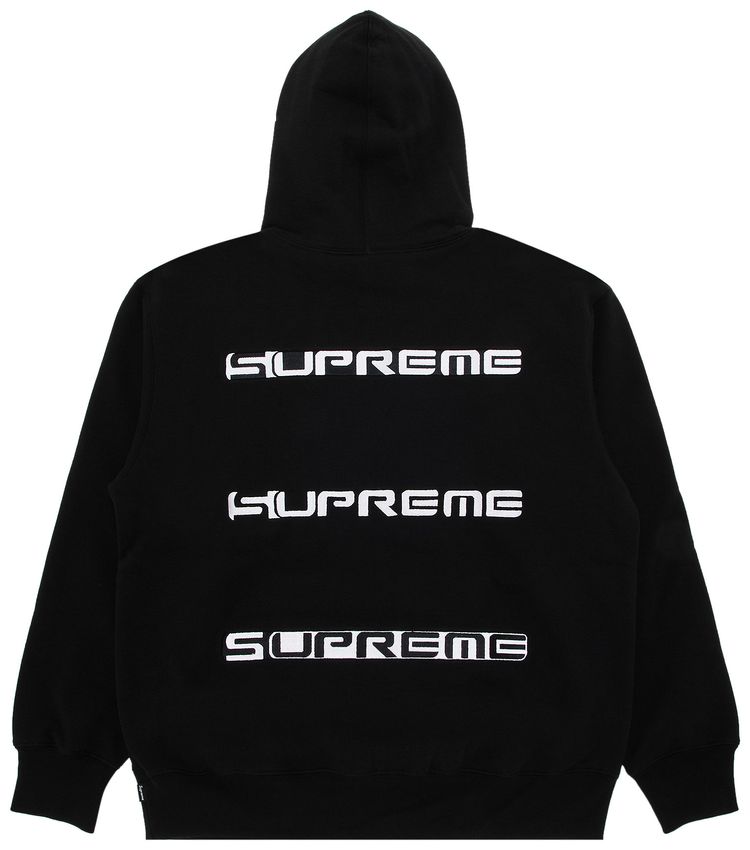 Supreme AOI Stacked Hooded Sweatshirt Black