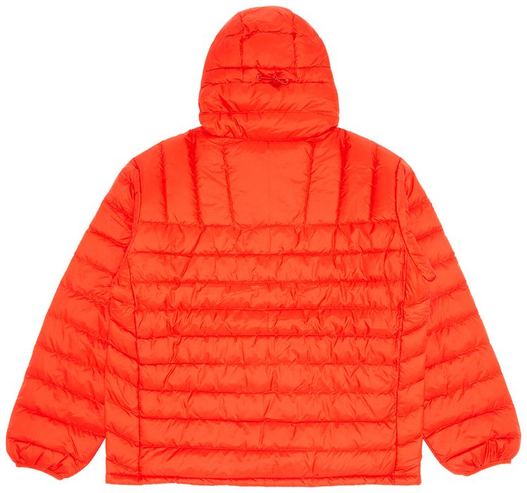 Supreme Micro Down Half Zip Hooded Pullover Dark Orange