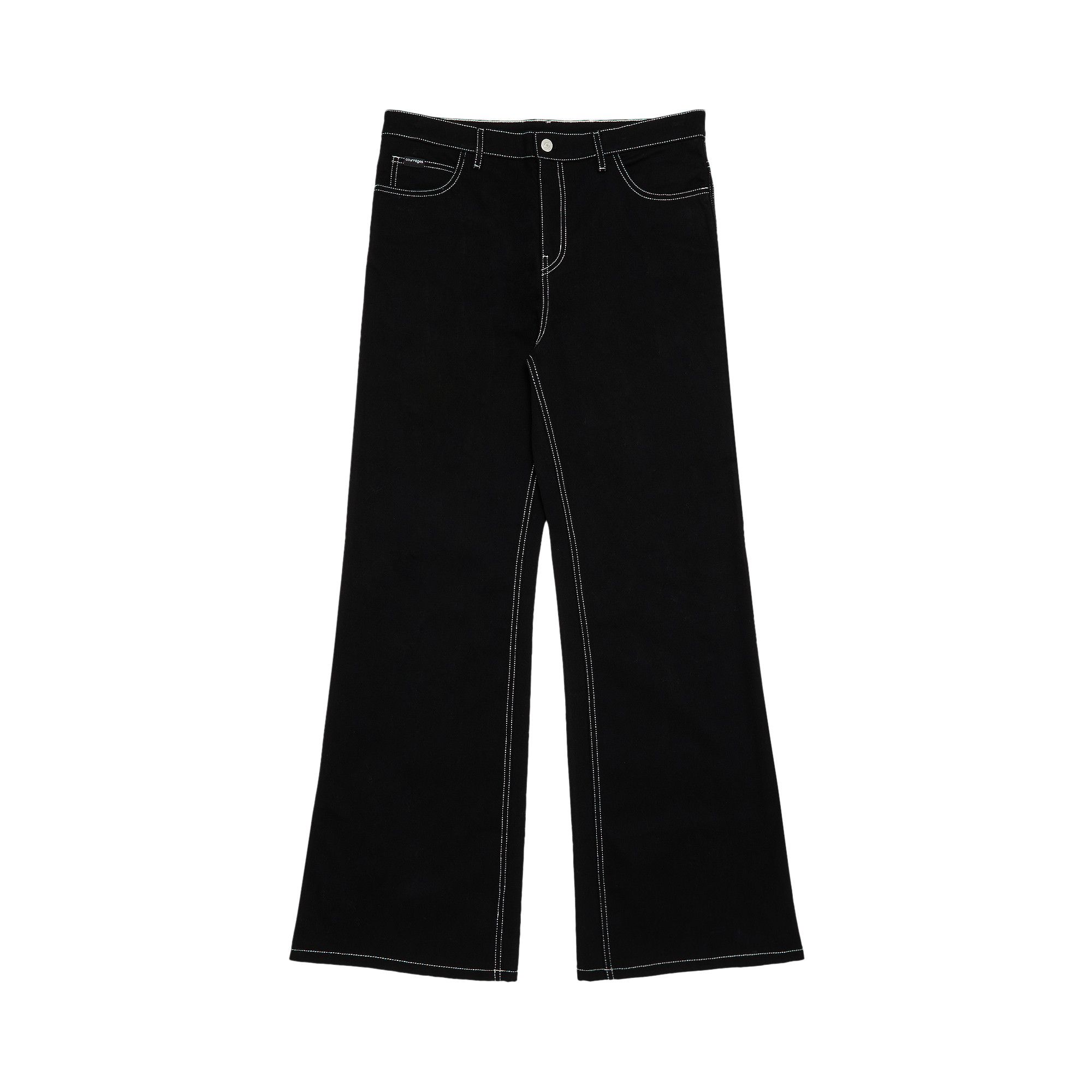 Buy Courrèges Hammer Denim Baggy Pants 'Black/White Buy Courrèges Hammer Denim Baggy Pants 'Black/White