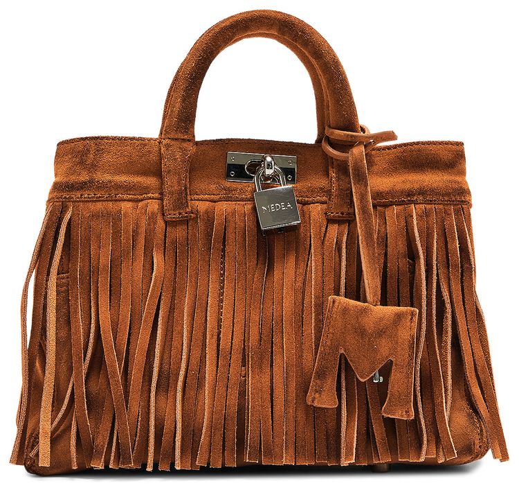 Medea Franges Mini Nina Bag Cuoio