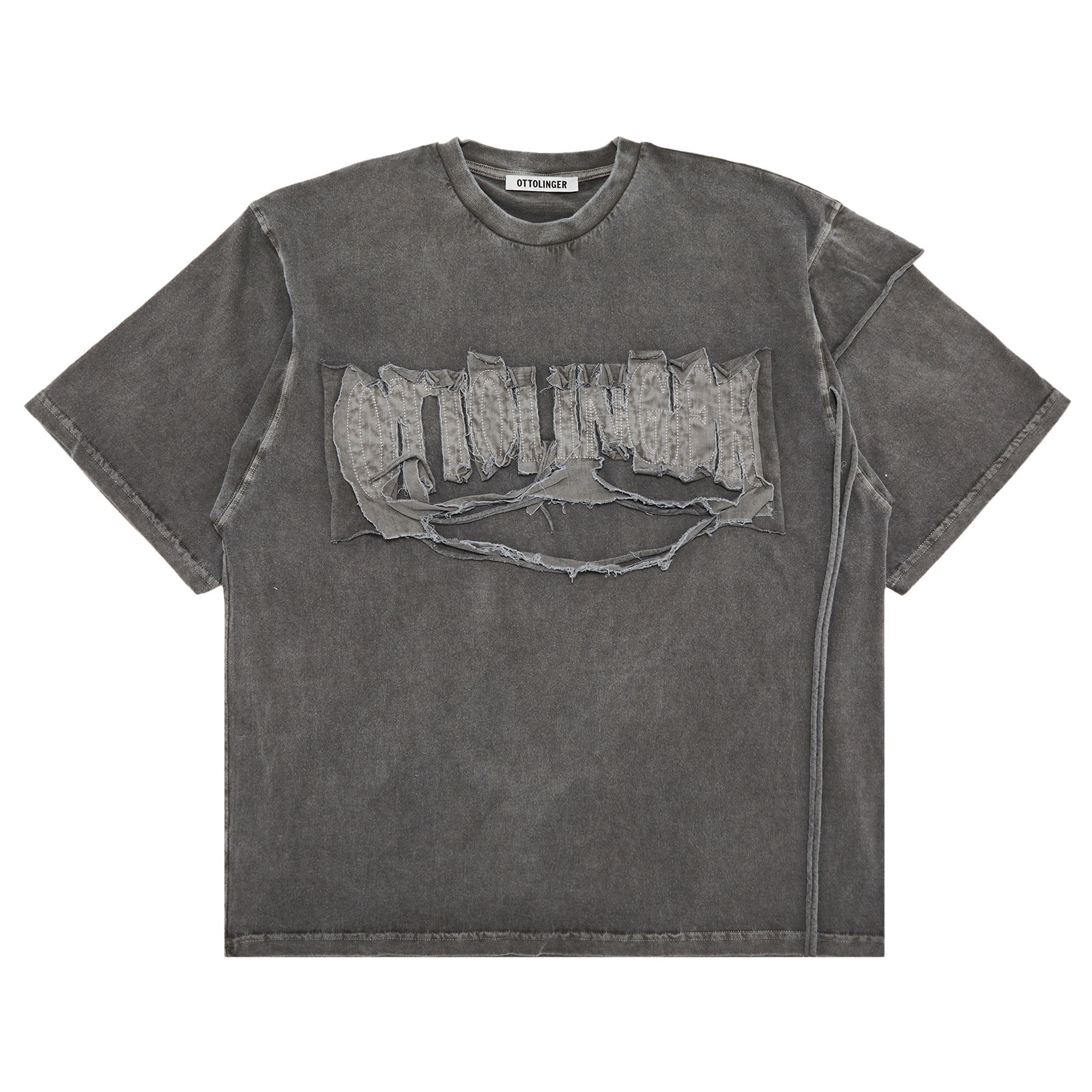 Buy Ottolinger Distressed Oversized T-Shirt 'Grey' - 2215010511