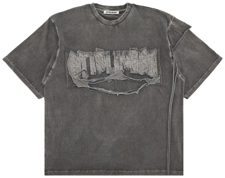 Ottolinger Distressed Oversized T Shirt Grey