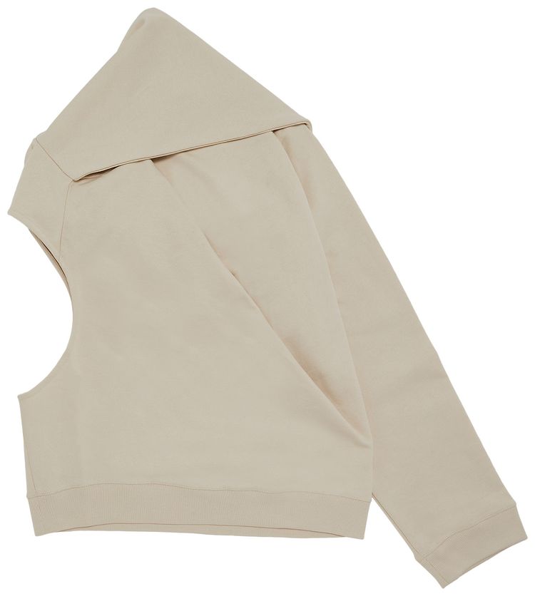 Courreges Off Shoulder Sweatshirt Oatmeal