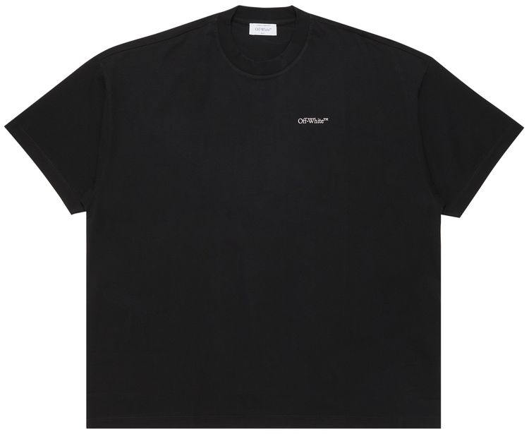 Off White Vanish Arrow Over Short Sleeve Tee BlackChalk