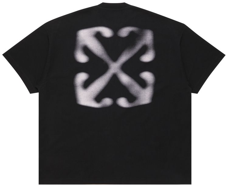Off White Vanish Arrow Over Short Sleeve Tee BlackChalk
