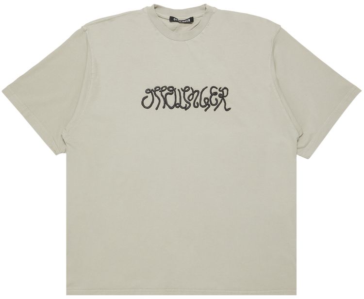 Ottolinger Oversized Puffy Logo T Shirt Sand Pebble