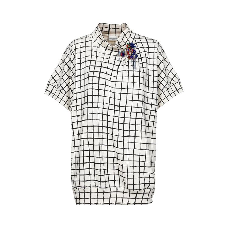 Dries Van Noten Halovara Embroidered Sweater Ecru