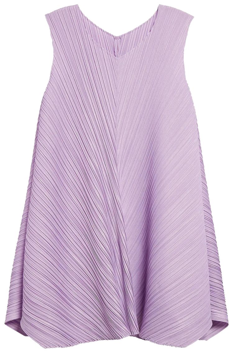 Pleats Please Issey Miyake Mellow Pleats Dress Light Purple