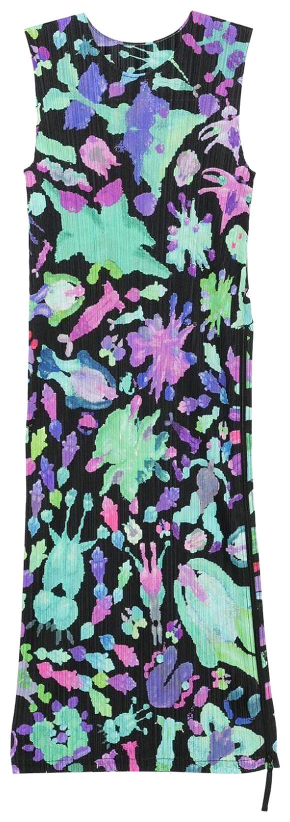 Pleats Please Issey Miyake Dance With New Friends Dress Turquoise