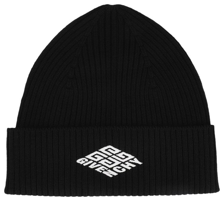Givenchy Logo Skater Beanie BlackWhite