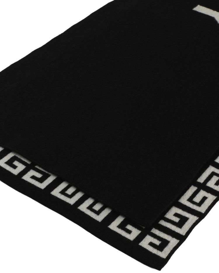 Givenchy Double Face 4G Logo Scarf BlackWhite