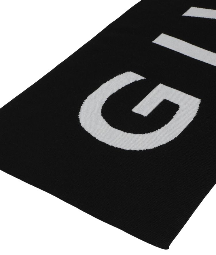 Givenchy Jacquard Logo Scarf BlackWhite