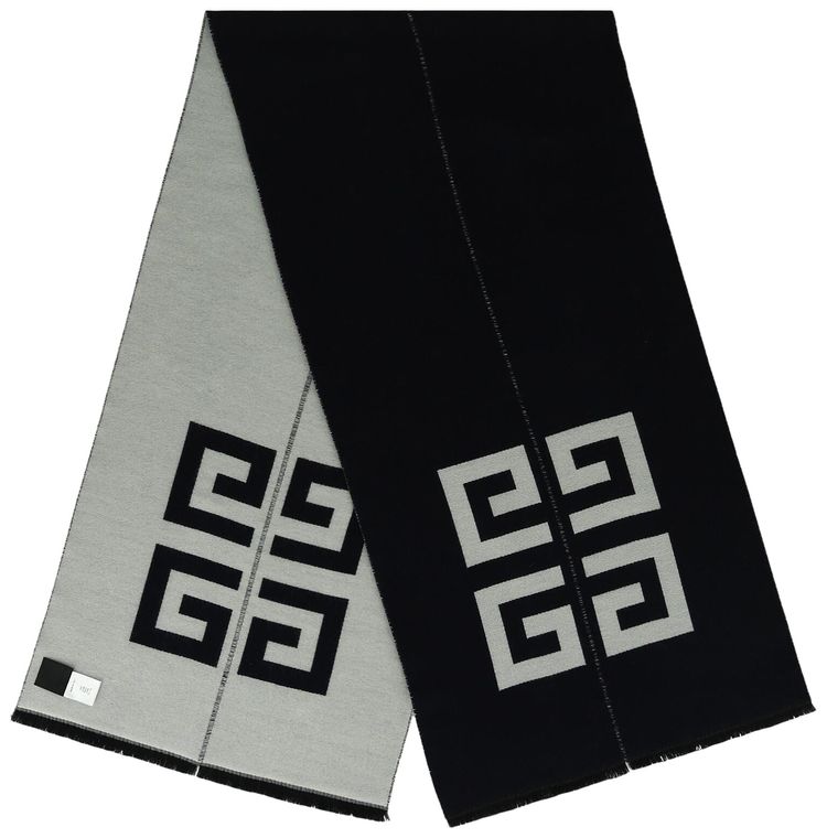 Givenchy Split Logo Scarf Navy