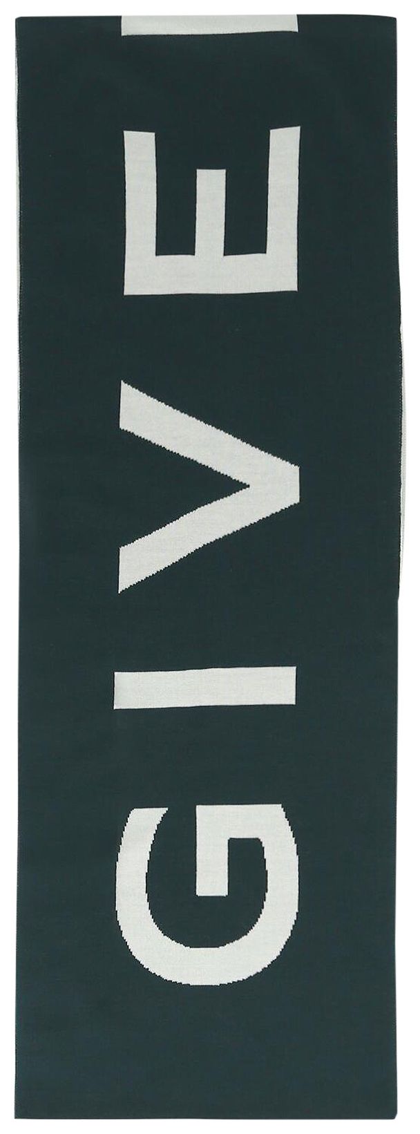 Givenchy Jacquard Logo Scarf GreenNatural