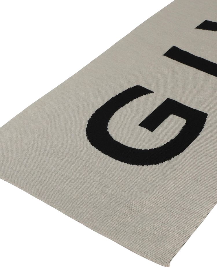 Givenchy Jacquard Logo Scarf ClayBlack