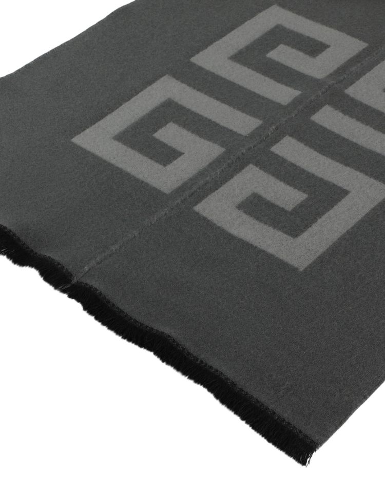 Givenchy Split Logo Scarf Grey