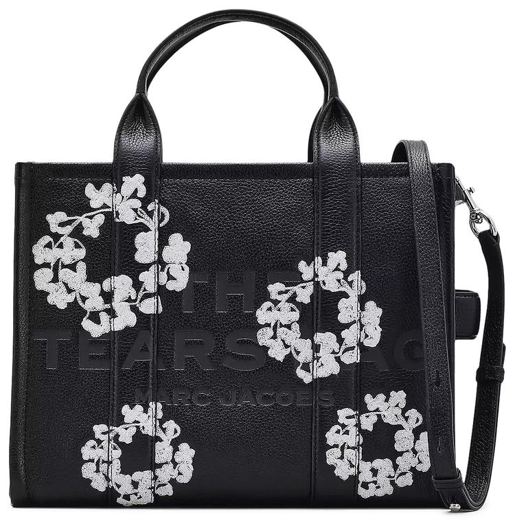 Marc Jacobs x Denim Tears Leather Medium Tote Bag Black