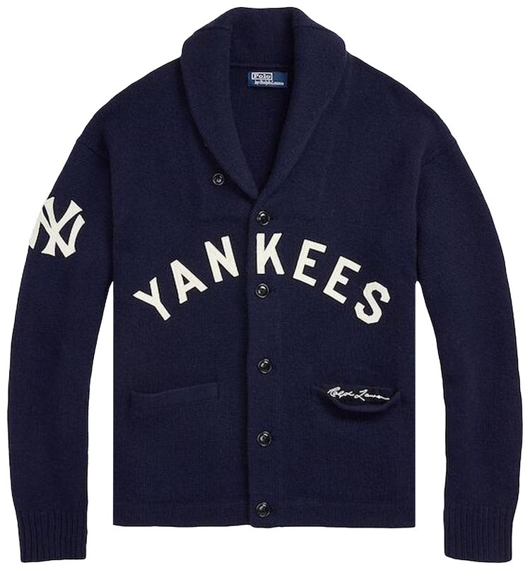 Polo by Ralph Lauren x New York Yankees Button Up Cardigan Navy